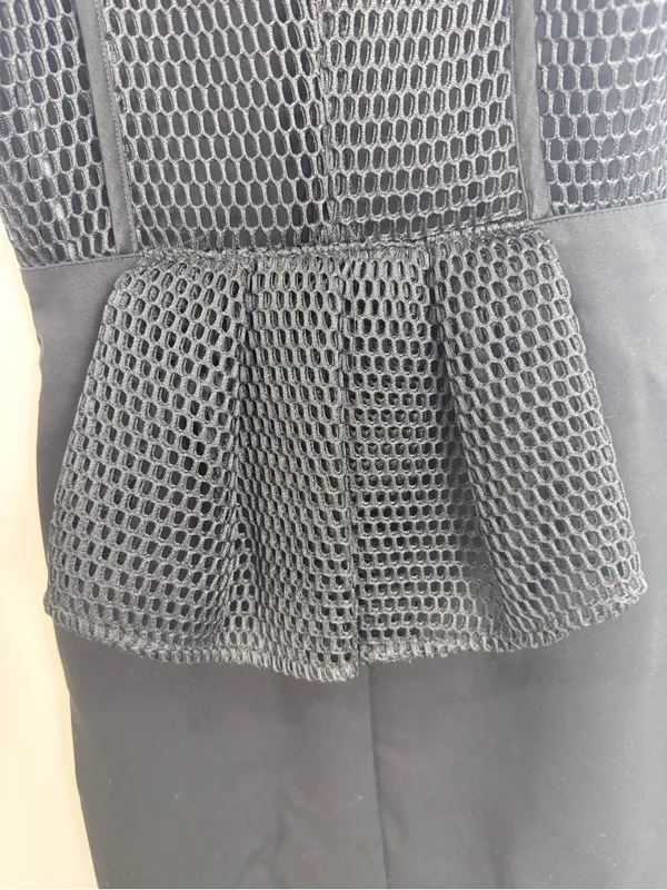Elliatt Black Mesh-Inset Bodycon Dress - Image 5