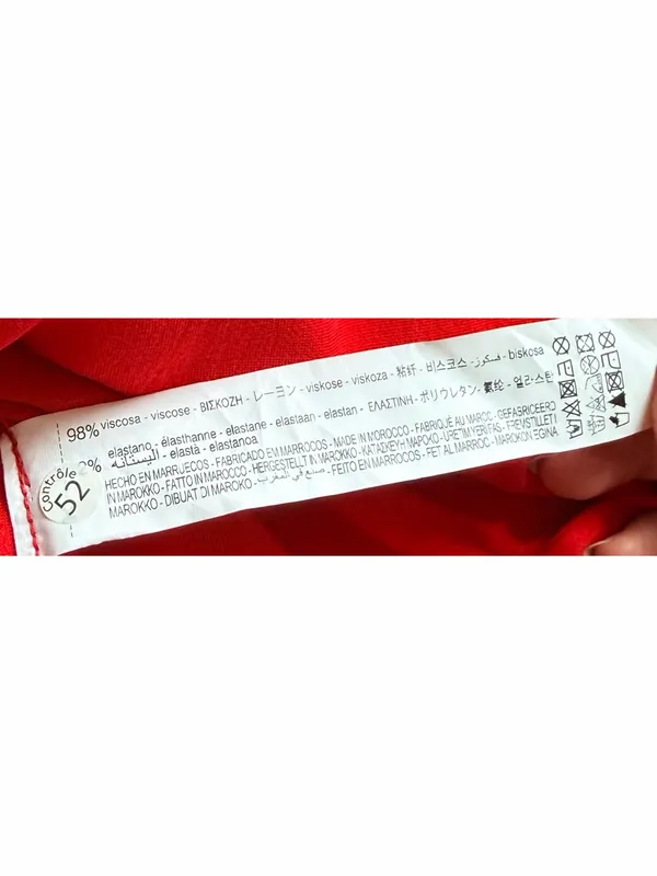 Zara Red Satin Halter Maxi Dress - Image 10