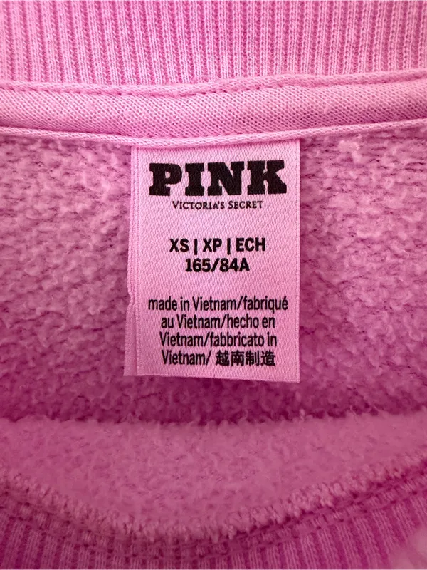 PINK Victoria's Secret Pastel Pink Crewneck Sweatshirt - Image 2