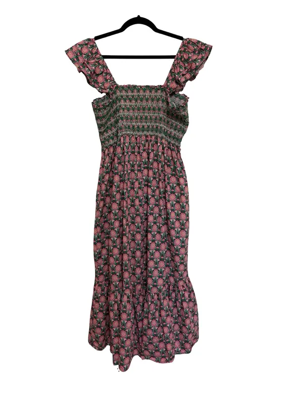 Talulah Boutique 100% Cotton Fit and Flare Smocked Midi Dress - Size 1X - Image 4