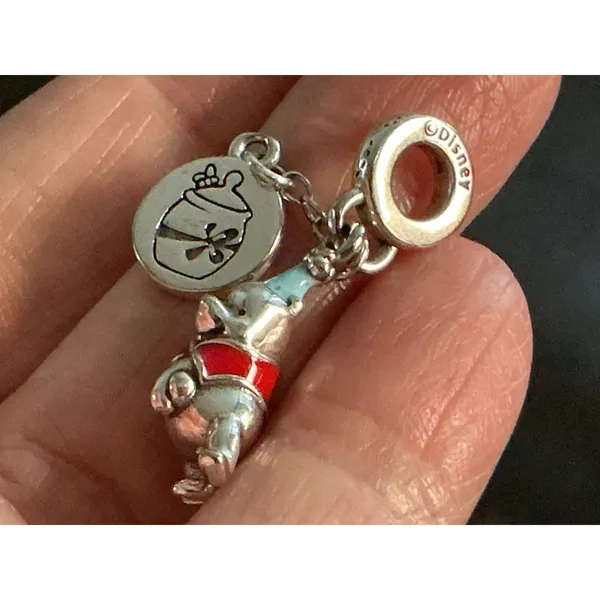 PANDORA Disney Winnie the Pooh HapBee Birthday Dangle Charm 799385C01 S925 ALE - Image 7