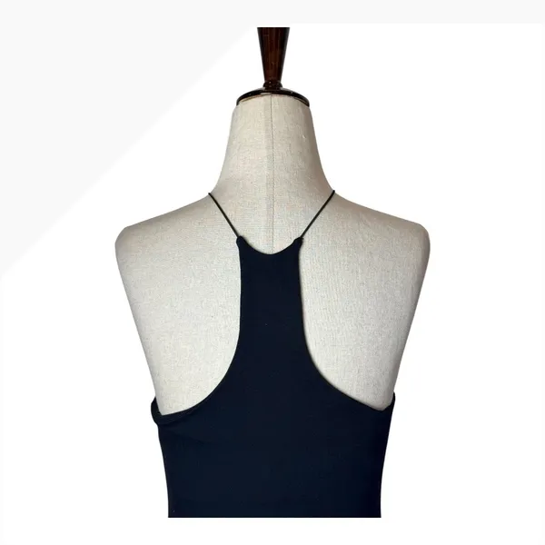 Alexander‎ Wang Black Halter Neck Racerback Bodysuit Size Small Cotton Blend - Image 6