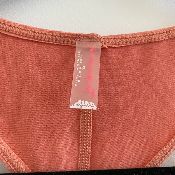 Free People Movement Walk It Talk It Tank Top In Peaches Size XL NEW - Image 6