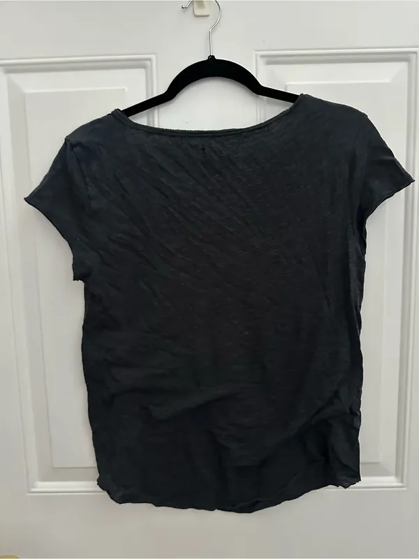 Tokyo Darling Black V-Neck Pocket Tee size S - Image 7