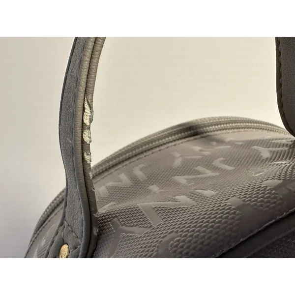 Jones New York JNY Mini Backpack Dusty Lavender Taupe Monogram Purse - Image 14