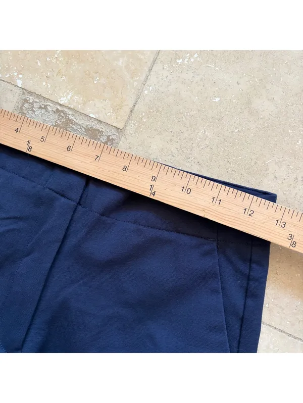 American Tall Freedom Flex Slim Straight Leg Dress Pants Navy Blue Women Size 4T - Image 5
