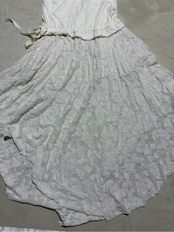 Free people FP Beach Women's Cream boho cotton Dress small - Image 5
