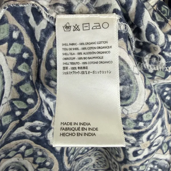 Cleobella Organic Cotton Floral Medallion Mini Dress Large Tunic Boho Relaxed‎ - Image 8