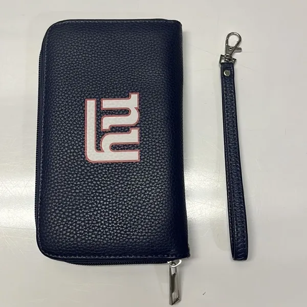 NFL Officially Licensed Zip Organizer Blue Wallet New York Giants Wristlet - Image 5