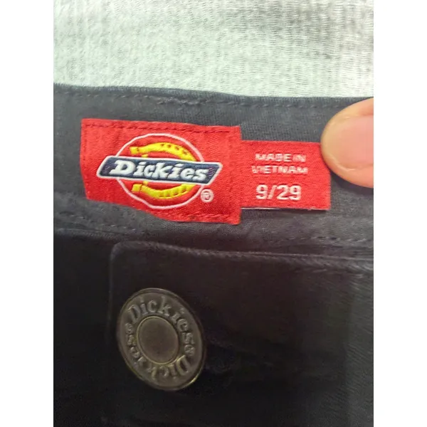 Dickies Womens Black Slim Fit Straight Leg Chino Work Pants Size 9/29 - Image 4