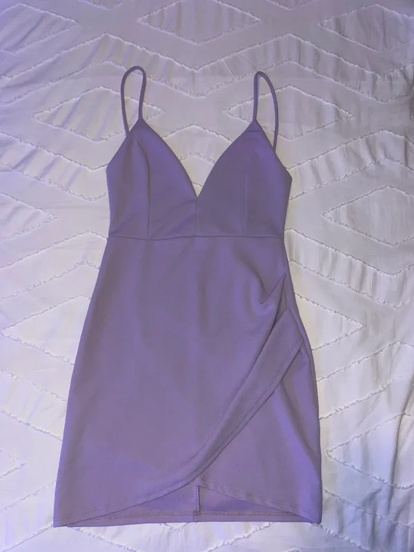 Grey Bandit Purple Mini Dress - Image 2
