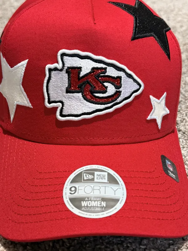 New Era Kansas City Chiefs Glitter Stardom A-Frame 9Forty Adjustable Hat - Image 4