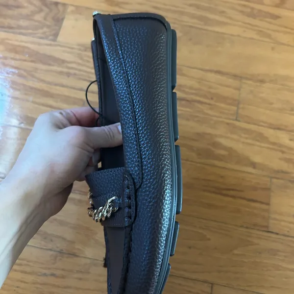 NEW Anne Klein Brown Chain Loafers size 6.5 - Image 2