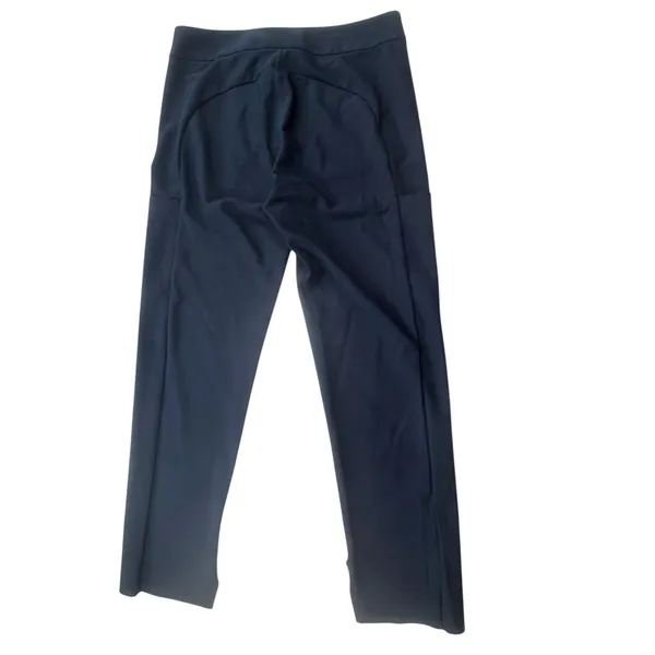 Athleta Stellar Crop Trouser Navy Blue Womens 8 Tall Stretch Luxury Travel Pants - Image 2