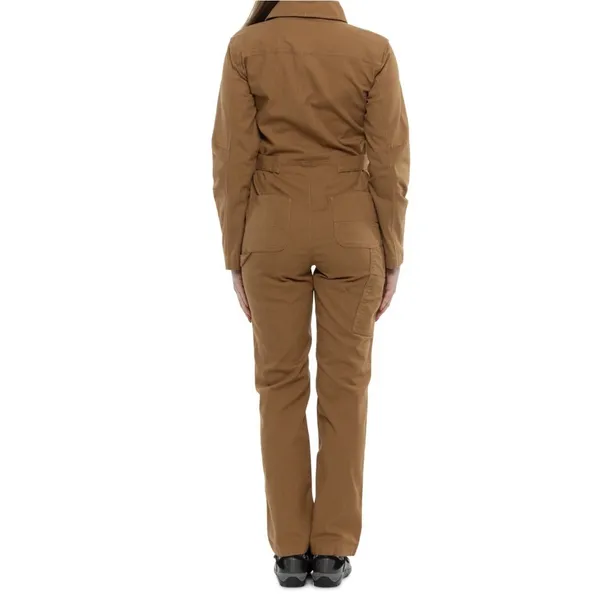 Carhartt Brown Solid Relaxed Fit Coverall Jumpsuit BN6071-W Rugged Flex Canvas - Image 2