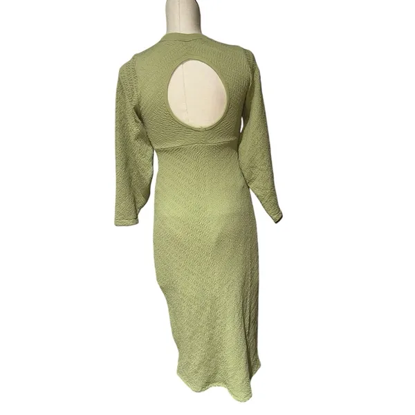 NWOT Free People Gabby Seamless Midi Dress in Dried Aloe M/L - Image 8