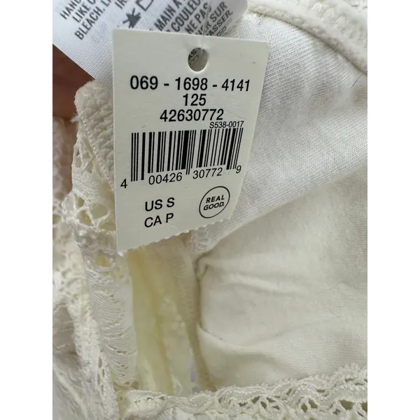 Aerie Cream‎ Lace Babydoll Tank Top Sz S NWT Festival Boho Gypsy Y2K Coquette - Image 6