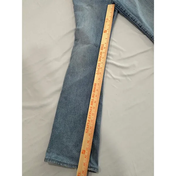 Madewell Skinny Flare Jeans High Rise Medium‎ Wash Blue Denim Size 27 - Image 7