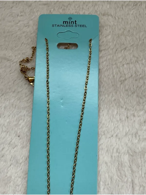 Mint Gold-tone Cross Necklace with Mint Card - Image 2