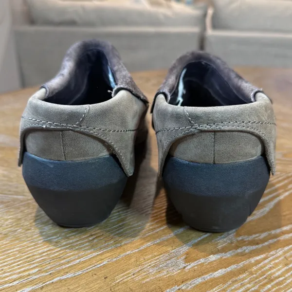 Merrell‎ Drizzle Leather Suede Mules Clogs Slip On Brown Size 10 - Image 4