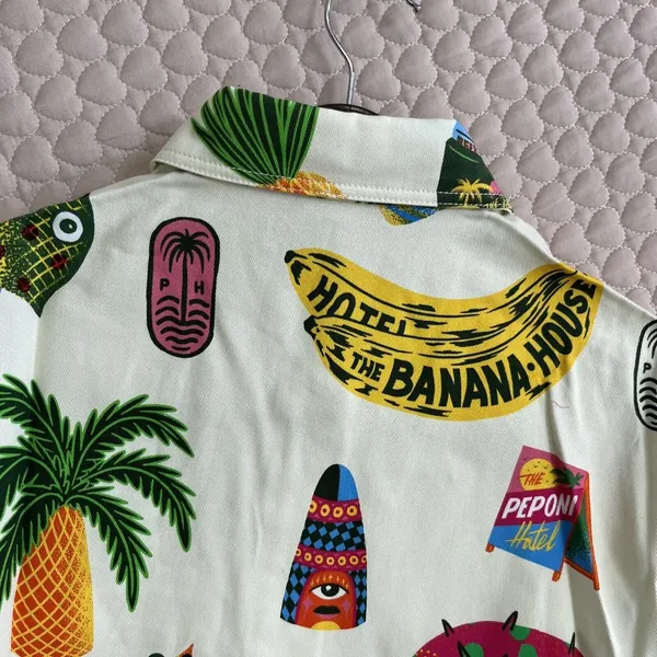 NWT ALEMAIS x Alan Berry Rhys Samaki Cropped Organic Cotton Shirt Women's Size 0 - Image 12