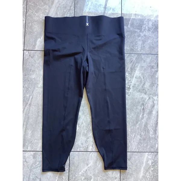 Savage X Fenty Sport Rihanna High Waisted Cropped Leggings Black 4X NWT - Image 5