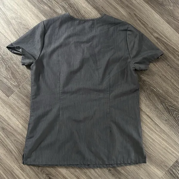 Figs Technical Collection Scrub Top Gray Small - Image 2
