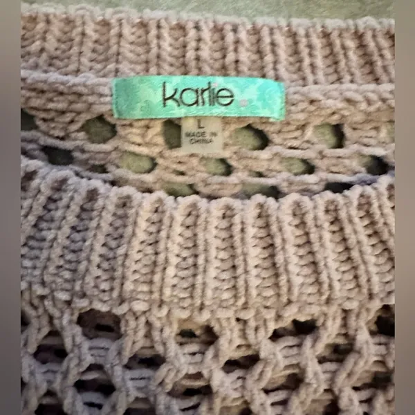 Karlie light purple cropped sweater size L - Image 3