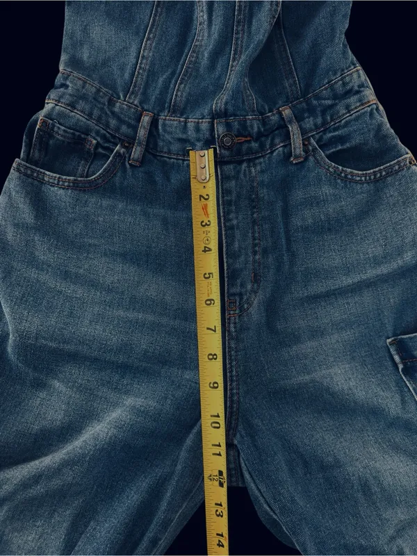 wild fable Strapless Denim Cargo Jumpsuit in Blue - Image 5