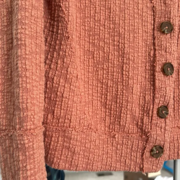 Burnt orange distressed lightweight sweater Size M - Image 3