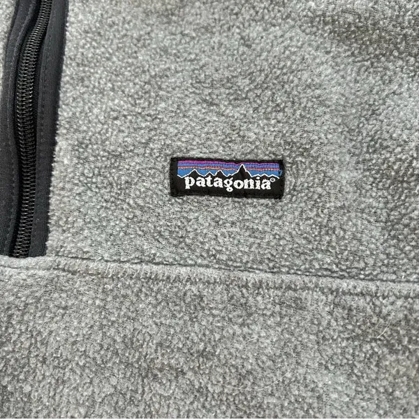 Patagonia Gray Fleece Half-Zip Pullover - Image 3