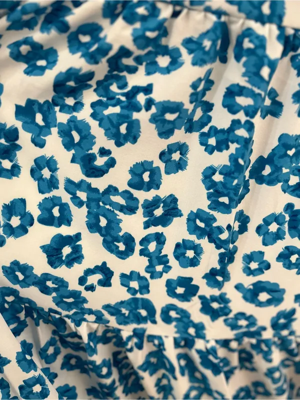Pink Lily Blue White Floral Tie-Shoulder Maxi Dress New Sz L - Image 13