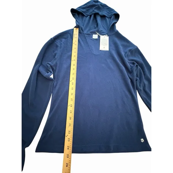 Buff Bunny Collection‎ Hoodie Womens Sz XS Blue Lightweight Pullover New #IJ1-1 - Image 6