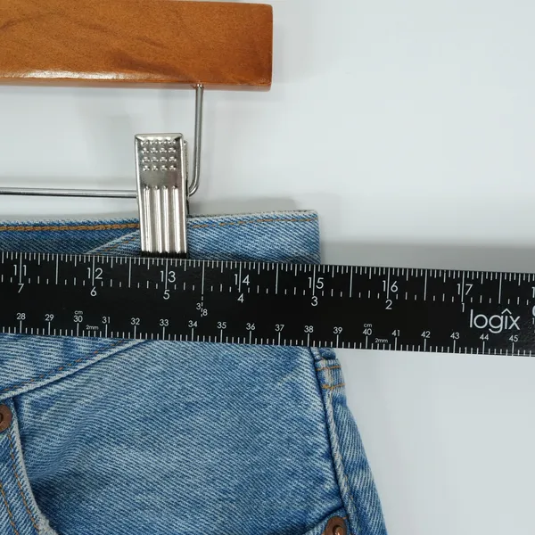 Levis 501 Jeans Womens 28x26 (30x25)‎ Ankle Crop Distressed Denim High Rise Mom - Image 11