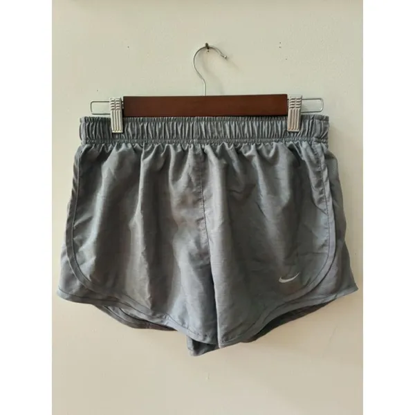 Nike Dri-FIT Women’s Running Shorts Size M Gray Built-In Liner Athletic - Image 3