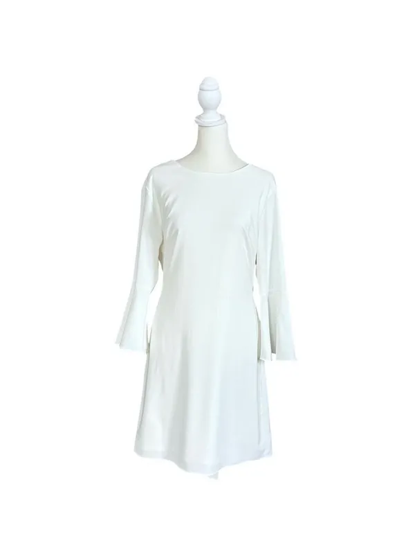 Lulus Last Love Song White Tie-Waist Short Dress Juniors Size Large - Image 2