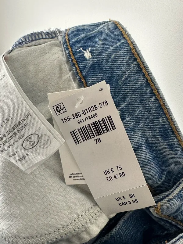 Abercrombie and Fitch Ultra High Rise 90s Straight Jean Women’s Sz‎ 28 R - Image 8