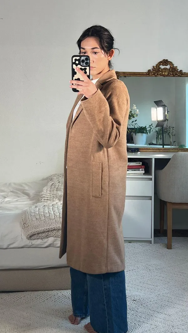H&M Brown Coat - Image 4
