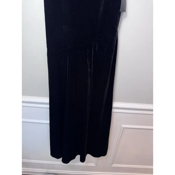 Lulu's Mesmerizing Elegance Black Velvet Back Bow Maxi Dress XS NWT $84 - Image 6