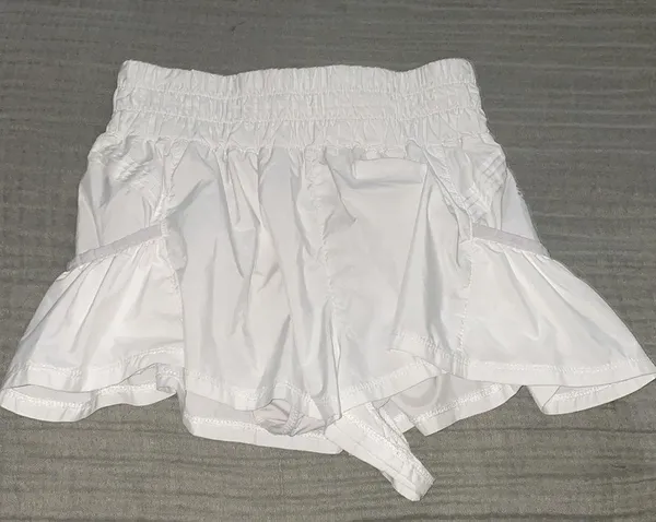 FP Movement Get Your Flirt On Shorts in White - Image 3