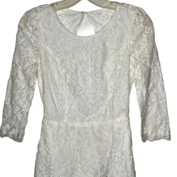Impressions‎ White Lace Dress nwt - Image 2