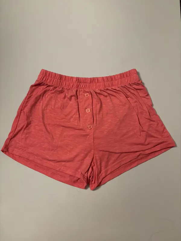 Bell Sleeve Shorts Set Pink Size M - Image 3