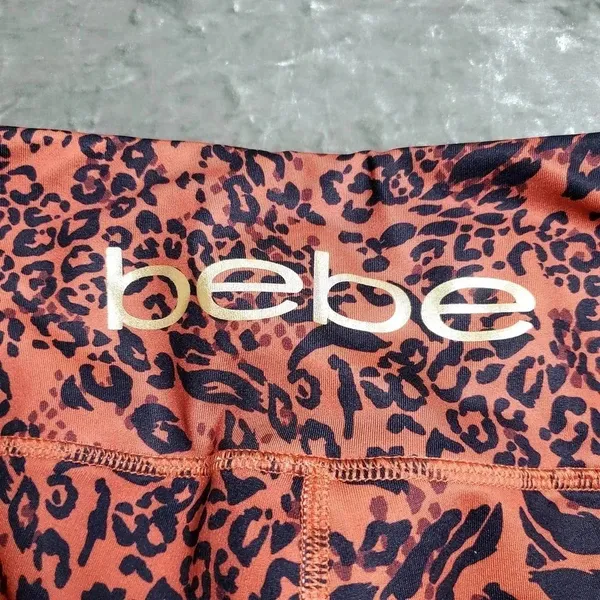 Bebe‎ Leopard Print Biker Shorts - Image 4
