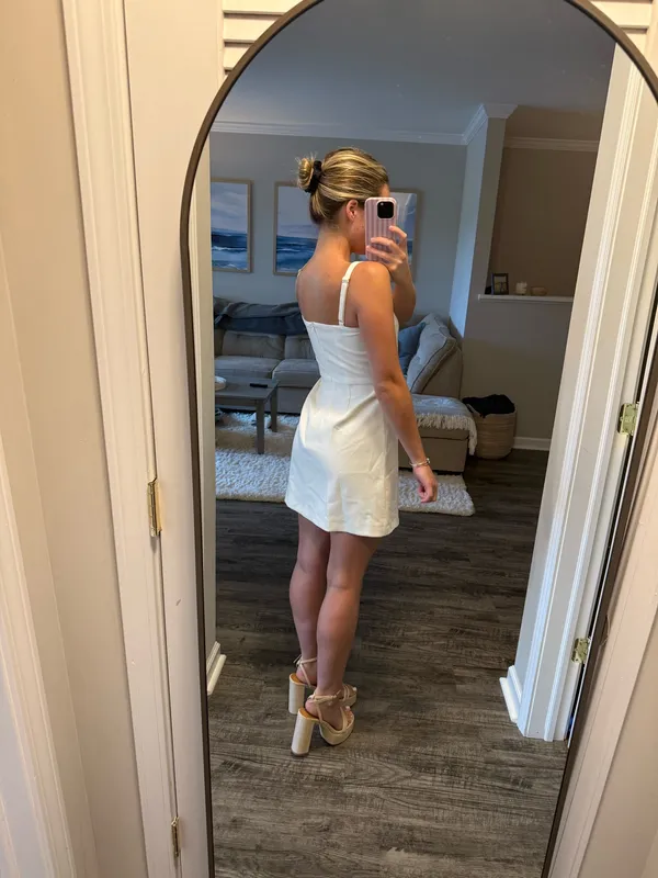 French Connection Dress White - Image 2