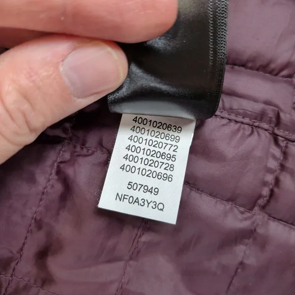 The North Face Womens Thermoball Eco Quilted Jacket Purple NF0A3Y3Q Size XXL - Image 5