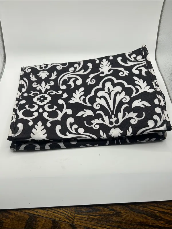 Thirty One All in one organizer bag black parisian print small tote carry all - Image 3