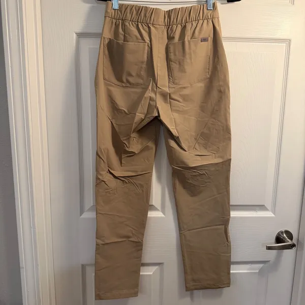 FIGS PRO‎ Performance Chino Pants Tan Small Slim Tapered Medical Professional - Image 3
