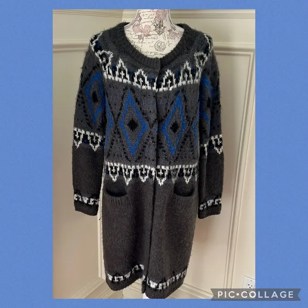 Free People Wool Blend Sweater Coat - Image 2