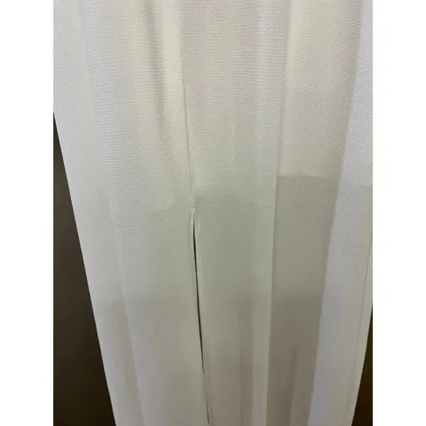 Vici High Neck Ivory Long Maxi with Front Slit- Medium - Image 9