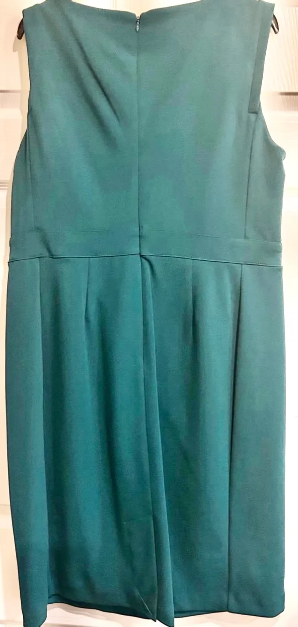 KARL LAGERFELD PARIS EVERGREEN Bow Waist Scuba Crepe Sheath Dress 14 - Image 11
